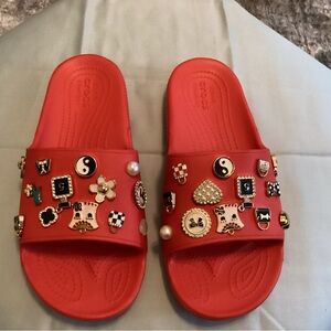 Womens CROCS red size 10